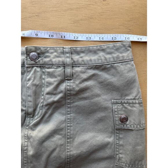 VTG Old Navy Green Cargo Mini Skirt w/ Shorts Women's Size 8 Cotton Y2K - Picture 5 of 7